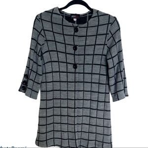 ANDRIA Lieu Plaid Cardigan XS